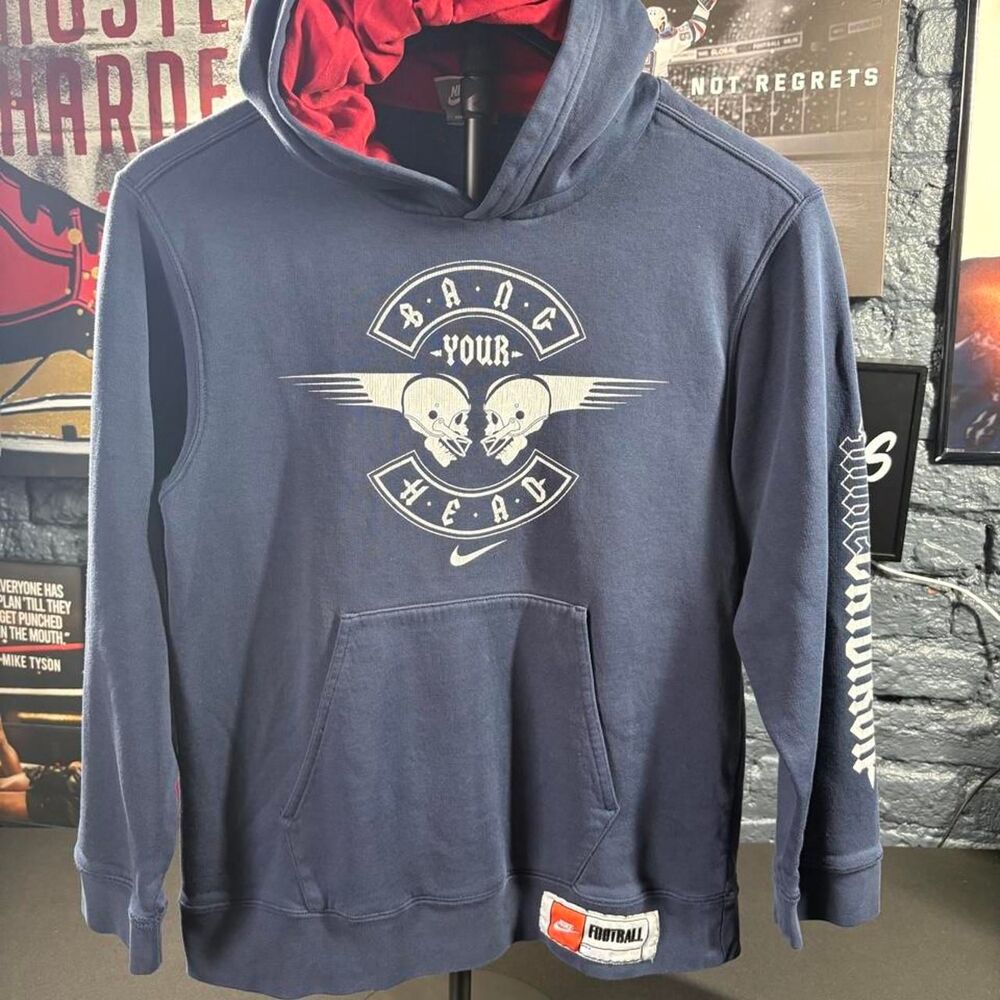 2007 Nike Football “Bang Your Head” Hoodie – Youth Medium 10/12
